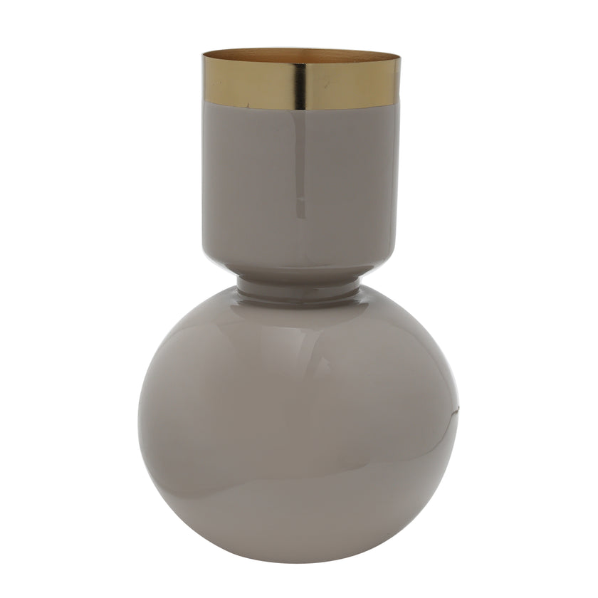 Vase Art Deco 2125 Taupe / Gold