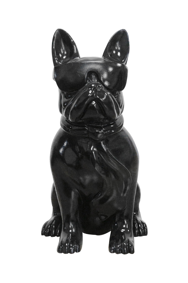 Skulptur Bulldog 125 Schwarz