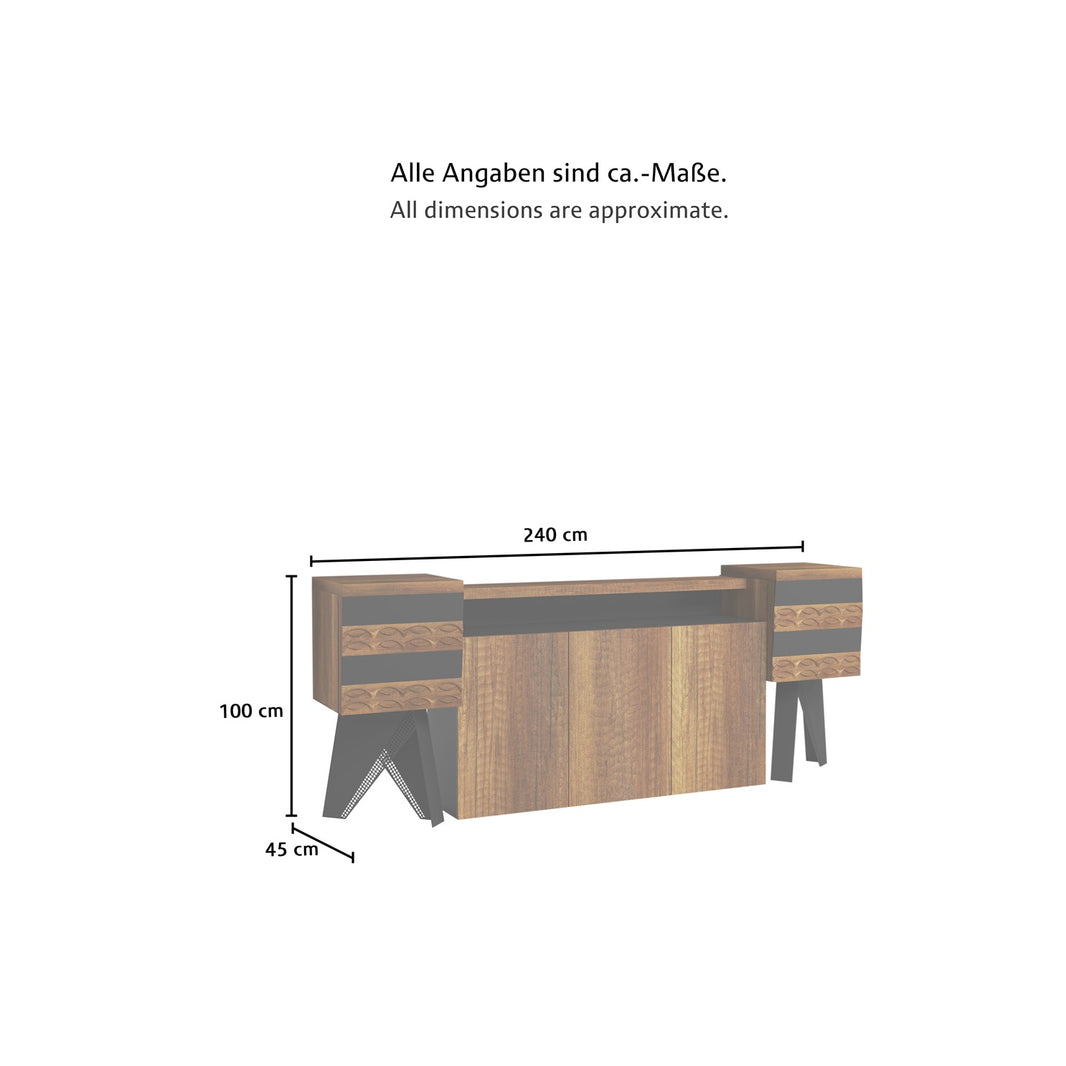 Ayda-Büro-Sideboards groß