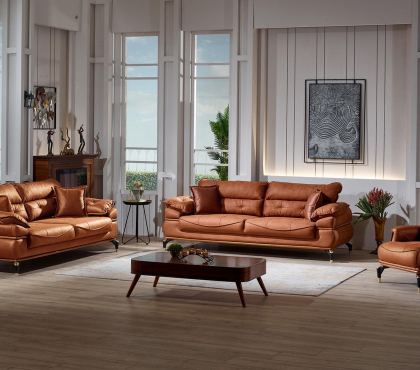 Couchgarnitur Polstergarnitur HAVANA 3 Sitzer mit Bettfunktion