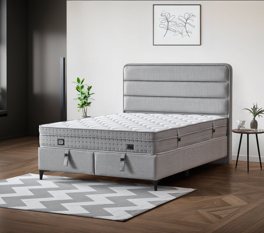 Boxspringbett  İRİS , mit Bettkasten inkl. Matratze