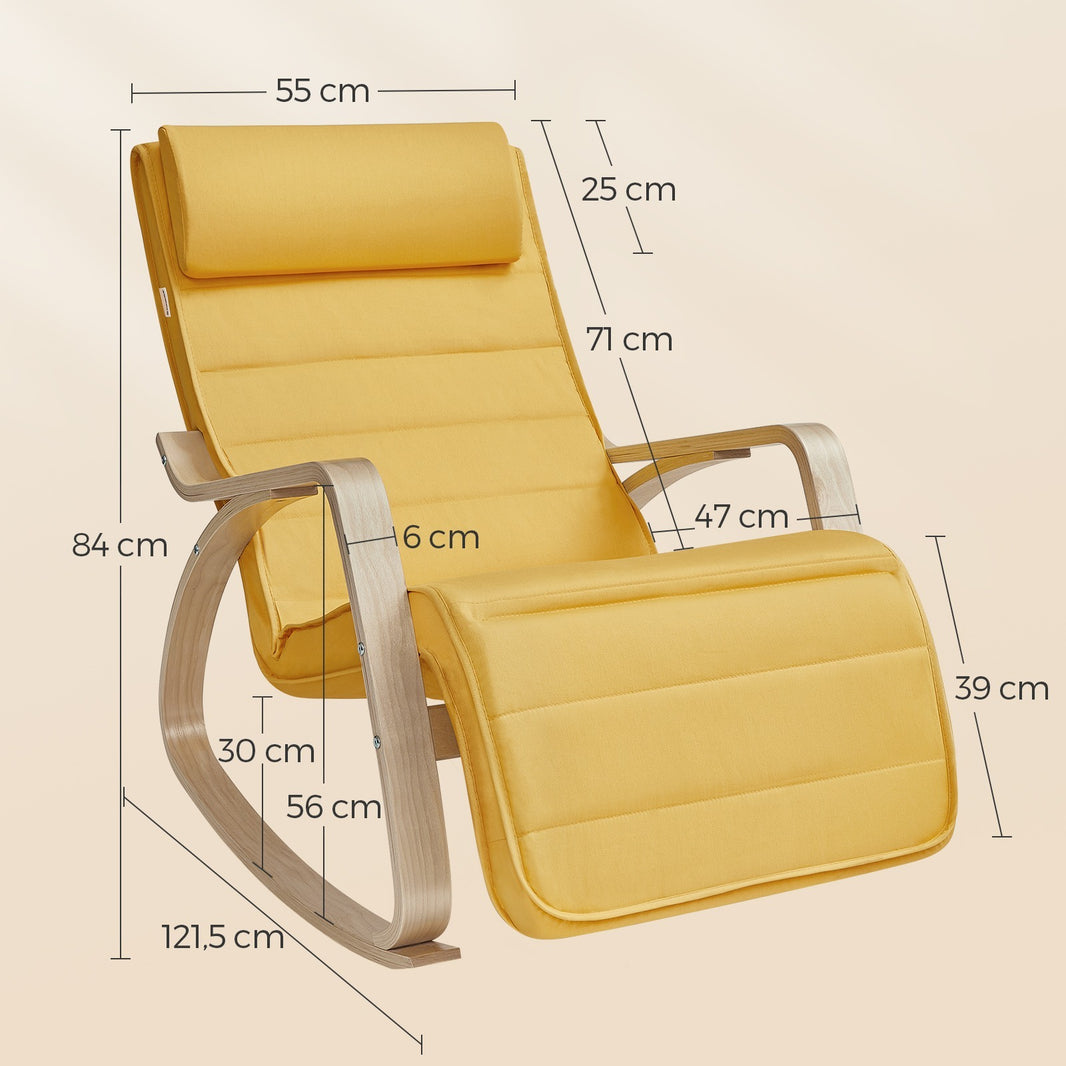 SONGMICS Schaukelstuhl
