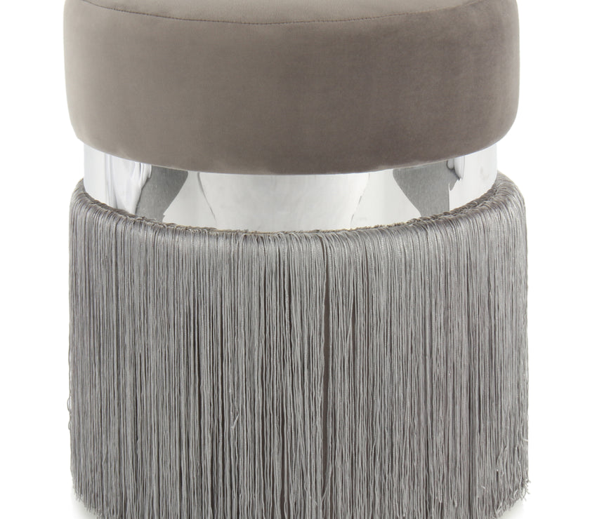 Hocker Rebecca 925 Grau / Silber