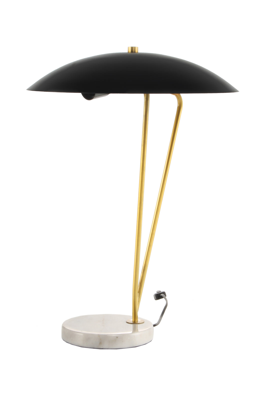 Tischlampe Kayani 125 Schwarz / Gold / Weiß