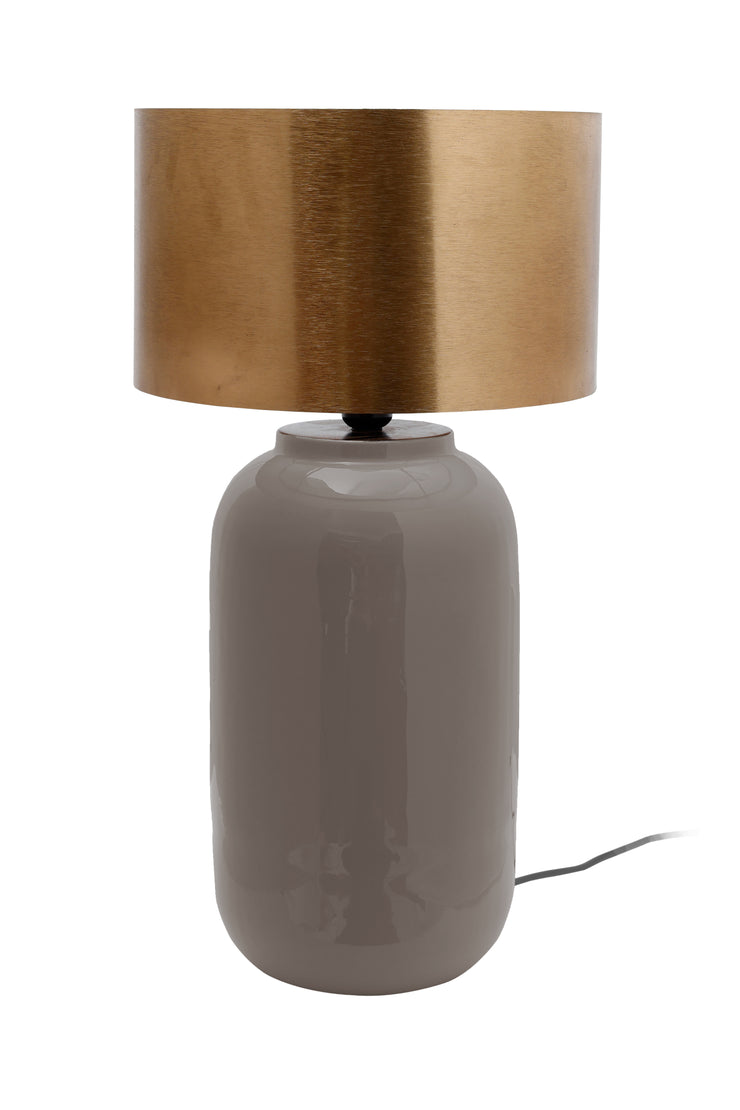 Tischlampe Art Deco 725 Grau / Gold