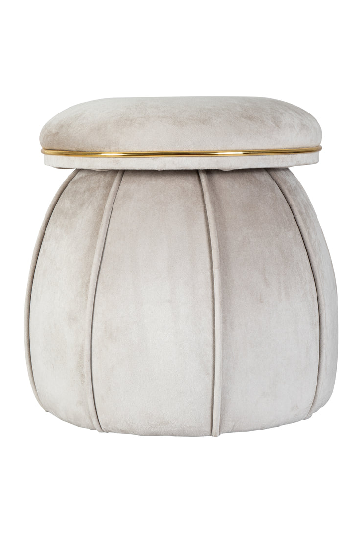 Hocker Corin 125 Taupe / Gold