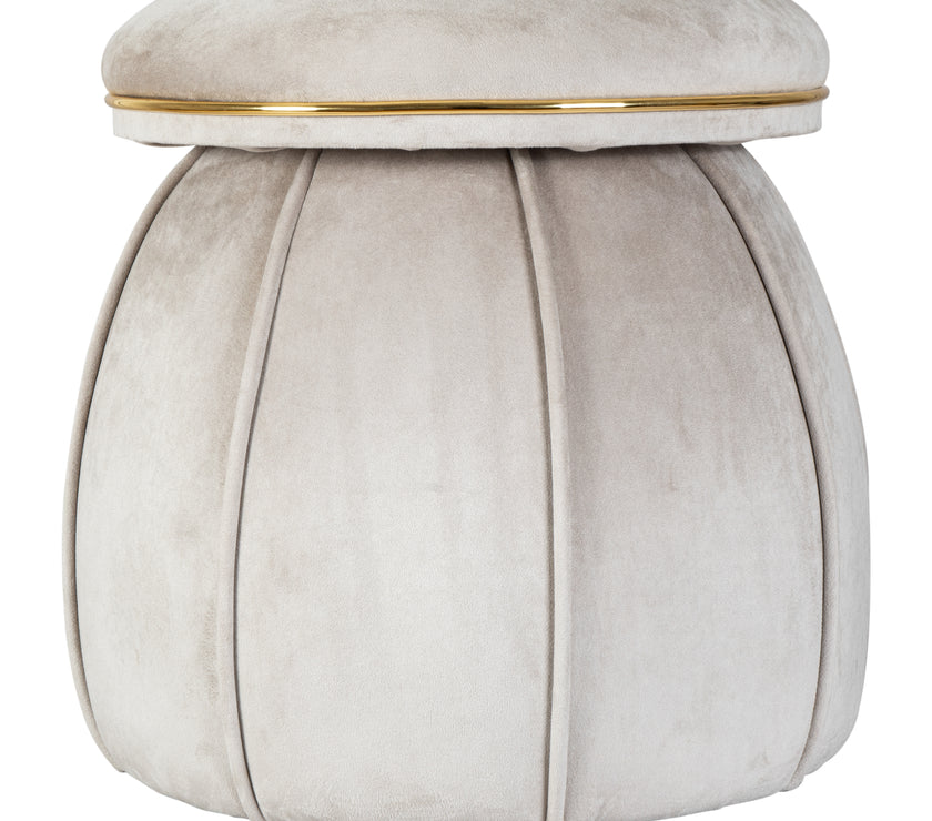 Hocker Corin 125 Taupe / Gold