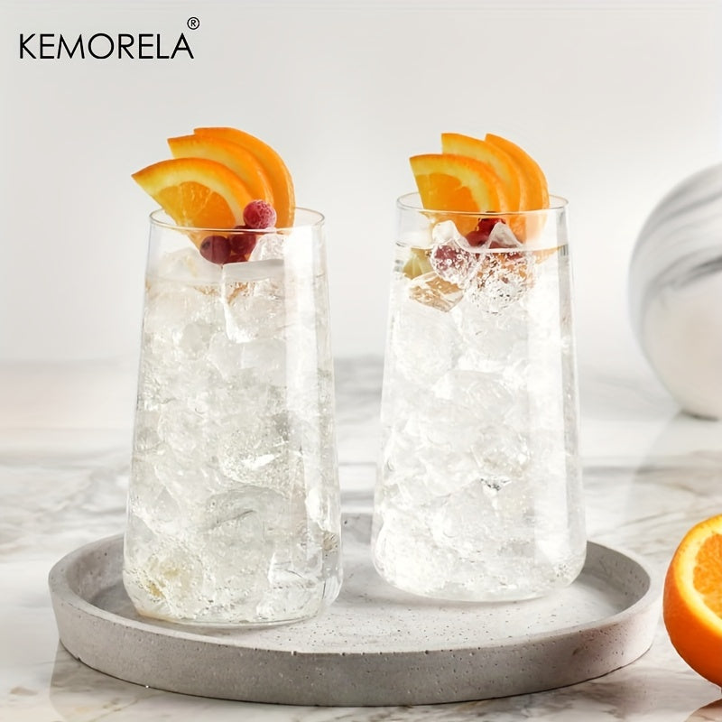 KEMORELA Highball-Gläser-Set mit 4/6 - 20oz, dünne, klare, hohe Glasbecher für vielseitigen Gebrauch