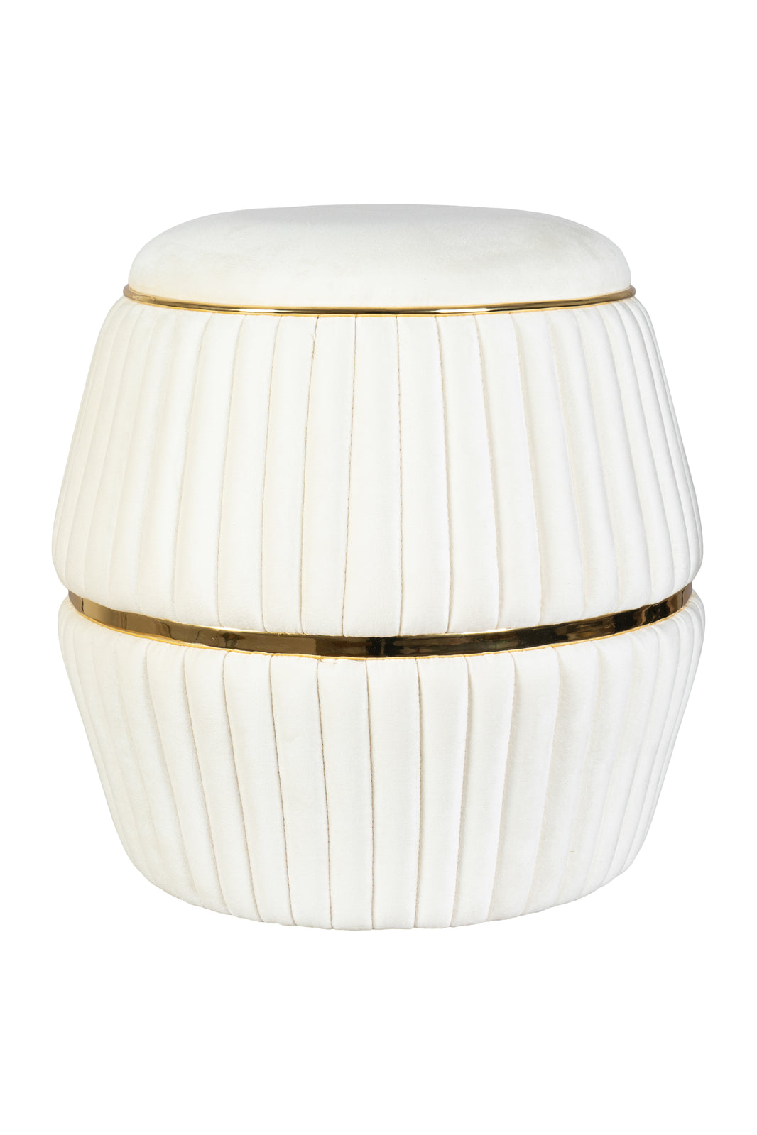 Hocker Doric 225 Elfenbein / Gold