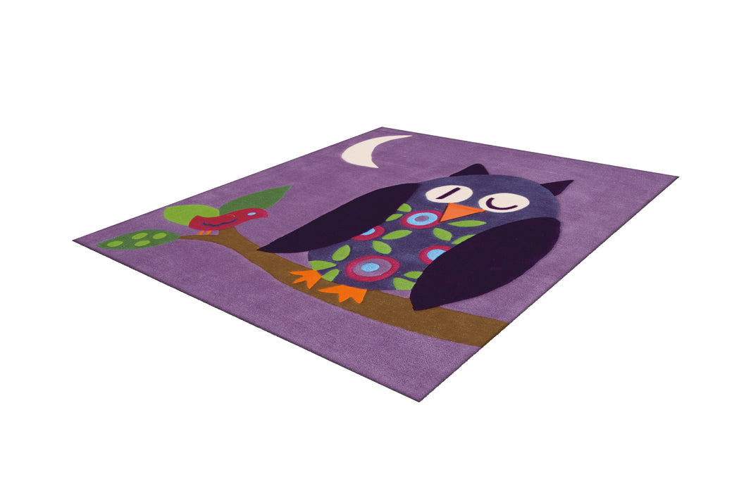 Joy 4049 Violett Owl 130cm x 130cm ECKIG