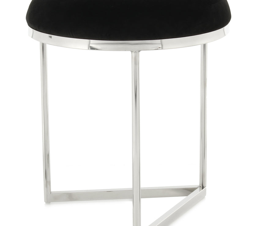 Hocker Wynona 325 Schwarz / Silber