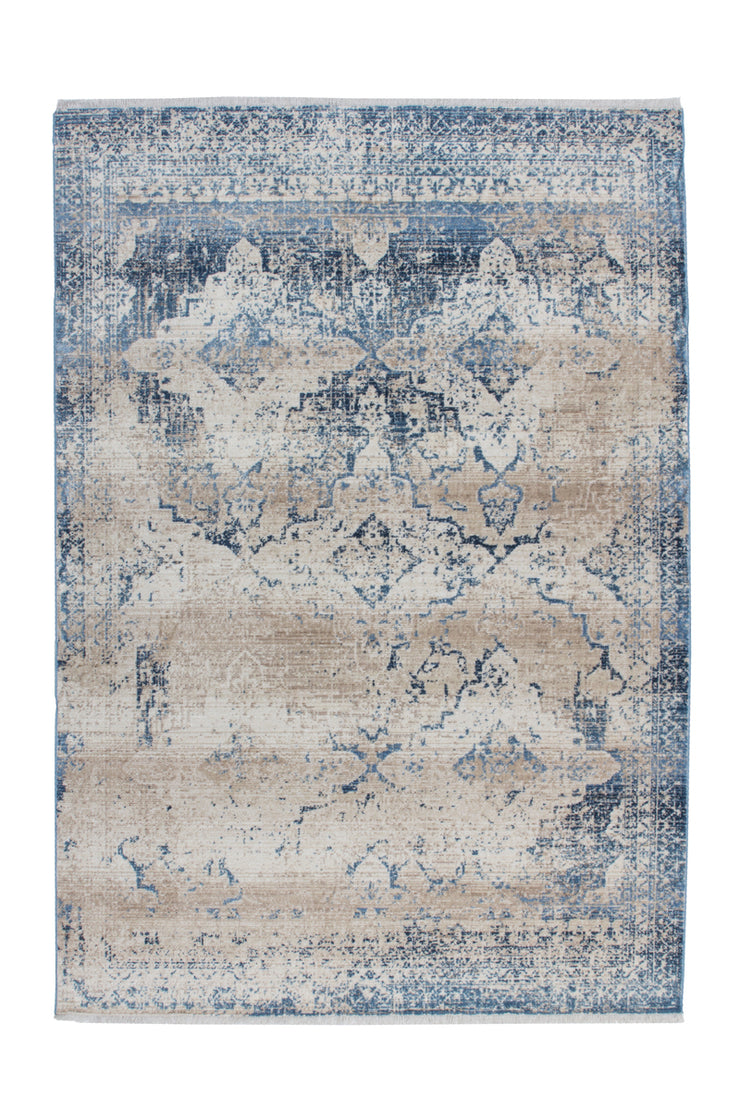 Antigua 500 Creme / Blau 160cm x 230cm