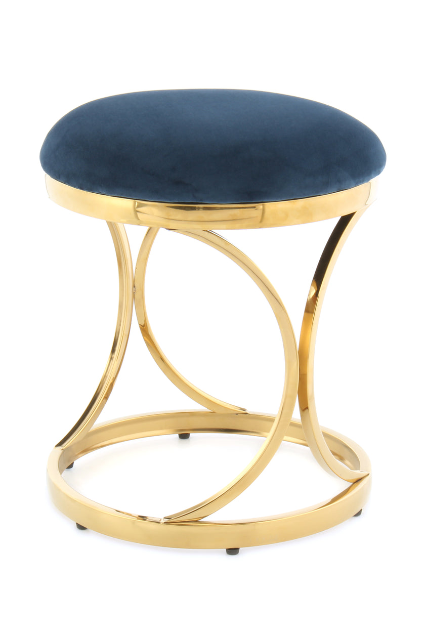 Hocker Weyda 325 Blau / Gold