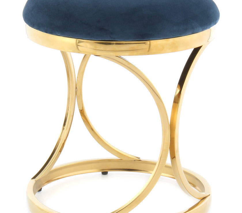 Hocker Weyda 325 Blau / Gold