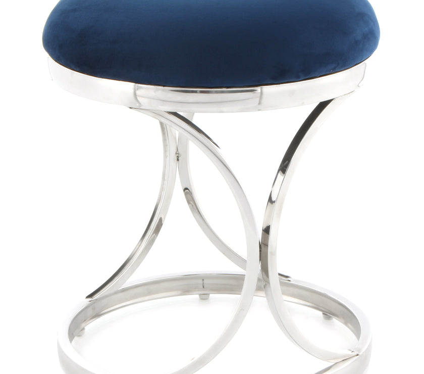 Hocker Weyda 325 Blau / Silber