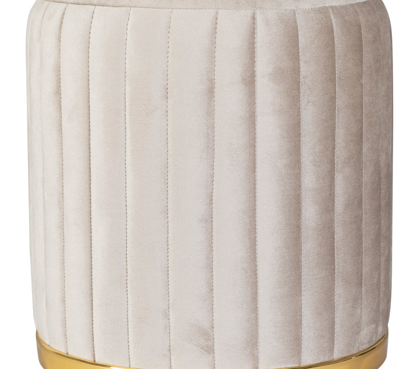 Hocker Doric 125 Taupe / Gold