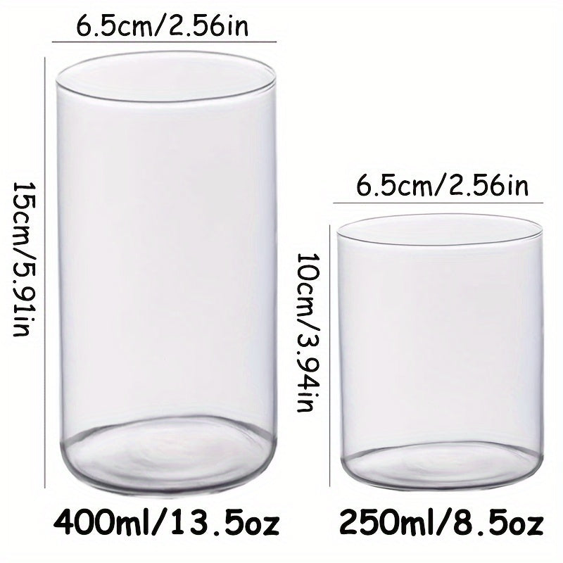 Elegantes 6-teiliges Trinkset aus Borosilikatglas -