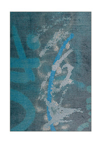 Atelier 4479 Blau / Türkis 70cm x 140cm