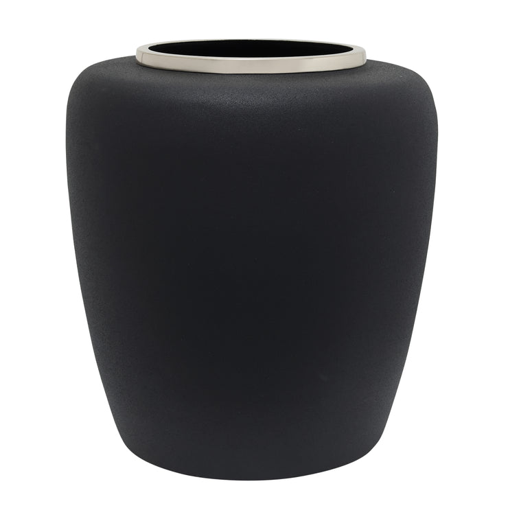 Vase Art Deco 2025 Schwarz / Silber