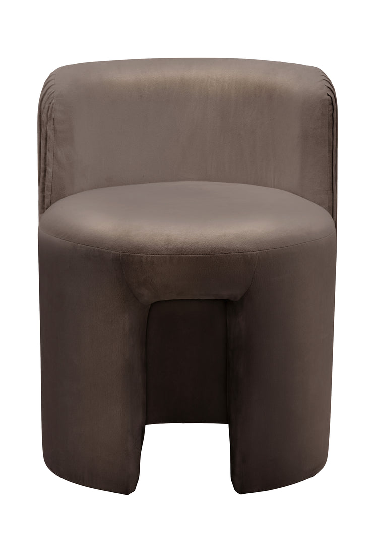 Hocker Curvy 125 Taupe / Braun