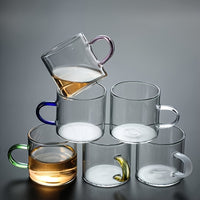 6-teiliges Kung-Fu-Tee-Set aus Glas, schmutzabweisend,