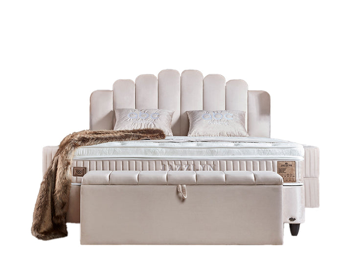 Boxspringbett Jazzlyn mit Stauraumkasten, inkl. Matratze & Aufbauservice