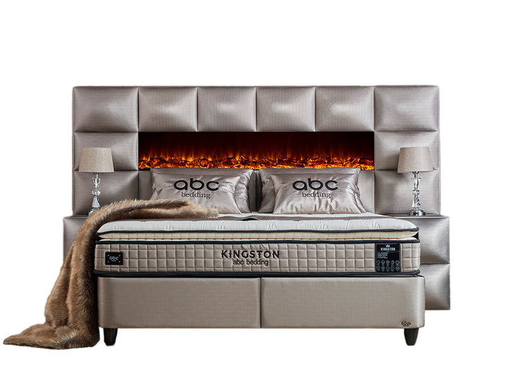 Abc bedding Boxspringbett KINGSTON, mit Bettkasten inkl. Matratze & Aufbauservice