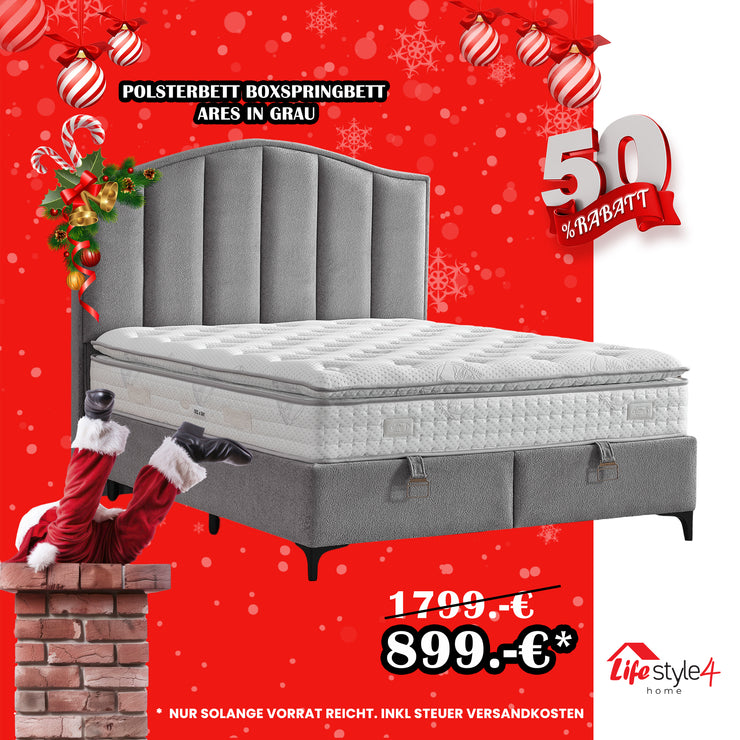 Boxspringbett ARES mit Bettkasten inkl. Matratze