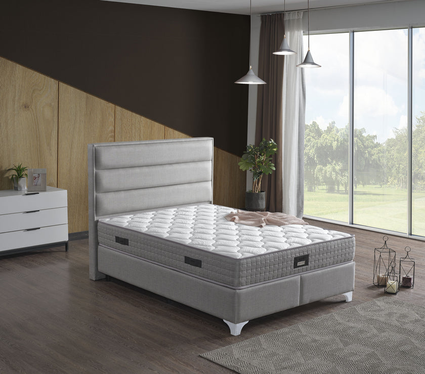 Boxspringbett  İRİS , mit Bettkasten inkl. Matratze