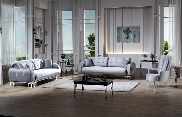 Couchgarnitur Minotti 3-Sitzer mit Bettfunktion