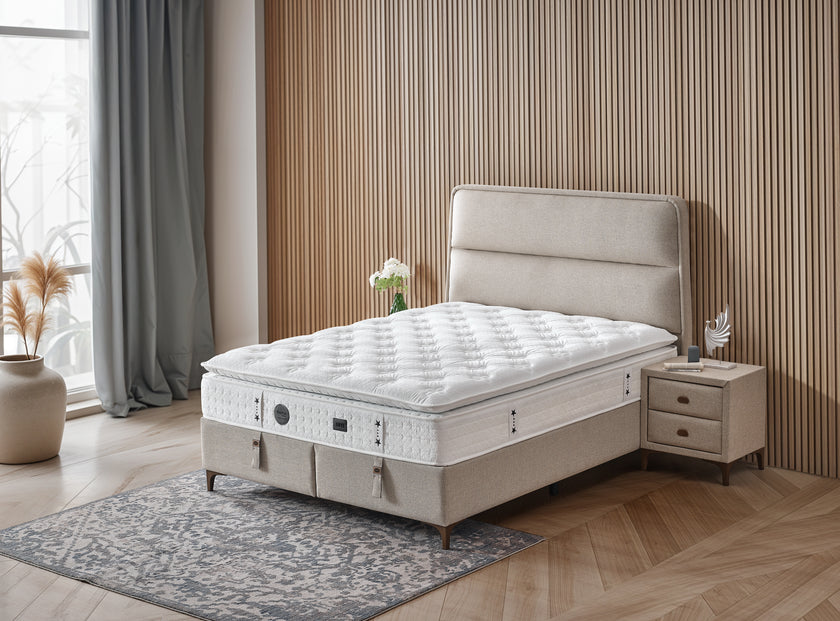 Boxspringbett ARTE , mit Bettkasten inkl. Matratze