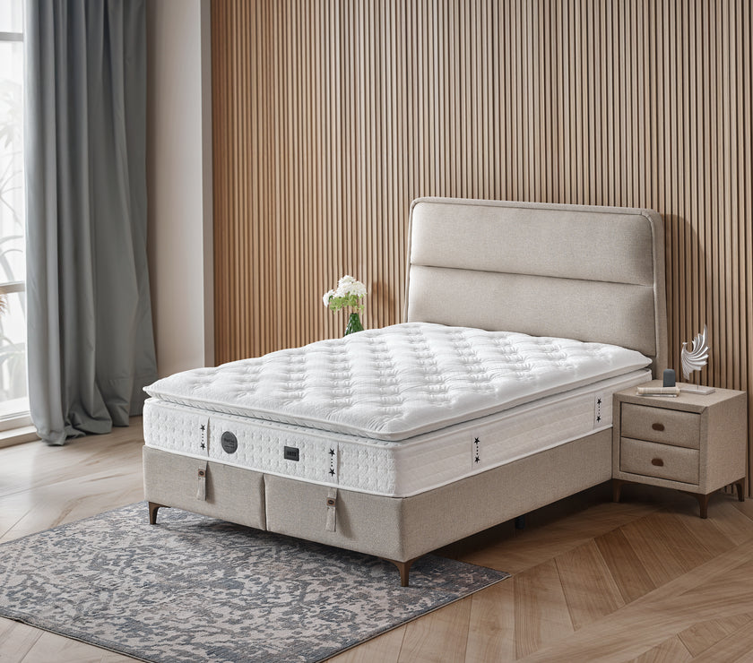 Boxspringbett ARTE , mit Bettkasten inkl. Matratze