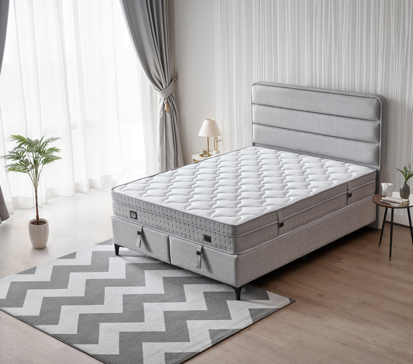 Boxspringbett  İRİS , mit Bettkasten inkl. Matratze