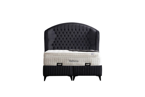 VELLNESSİ Boxspringbett mit Bettkasten inklusive Matratze