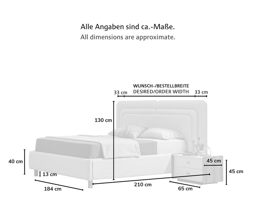 CAPRİCE Boxspringbett mit Bettkasten inkl. Matratze