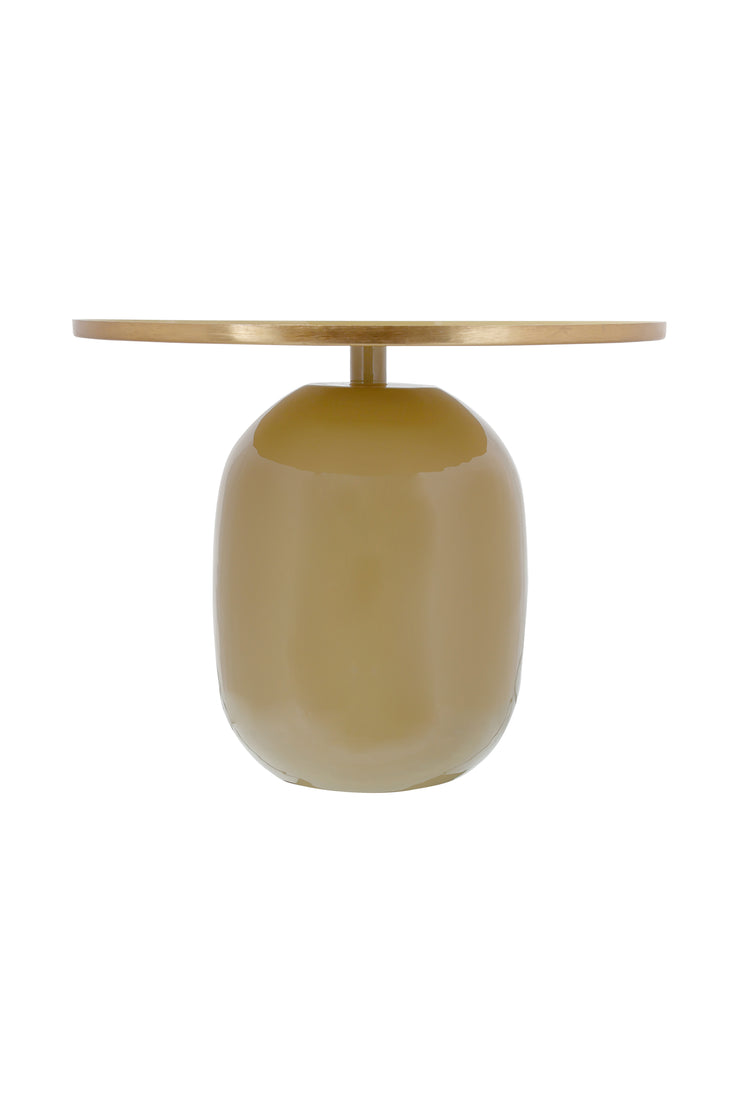 Beistelltisch Art Deco 525 Hellkhaki / Gold