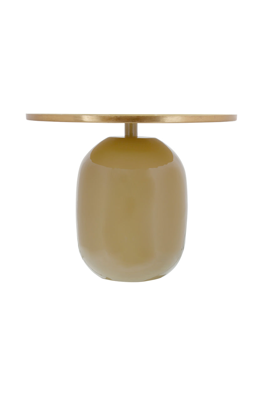 Beistelltisch Art Deco 525 Hellkhaki / Gold