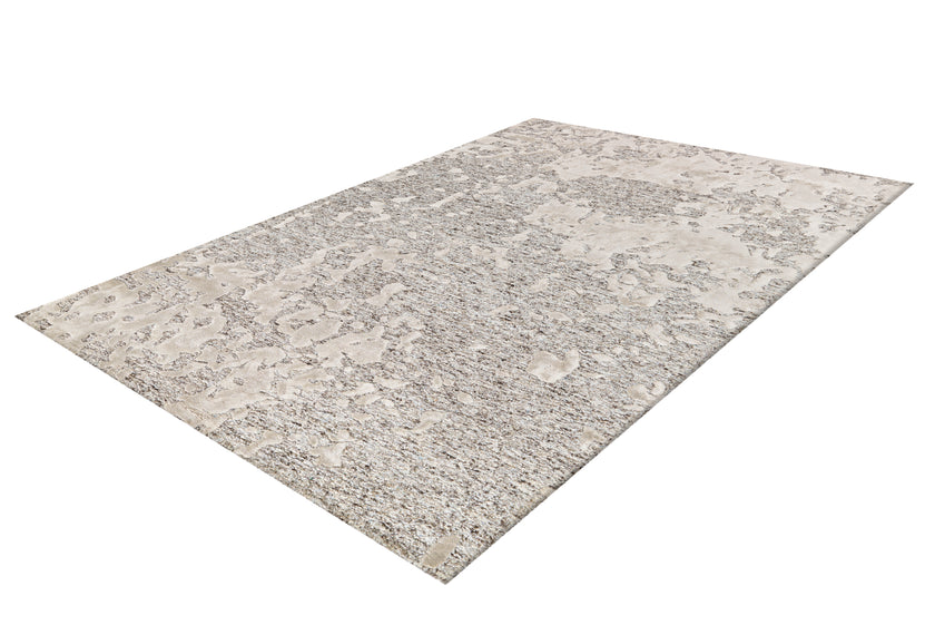 Damast 8066 Grau / Natural 120cm x 180cm