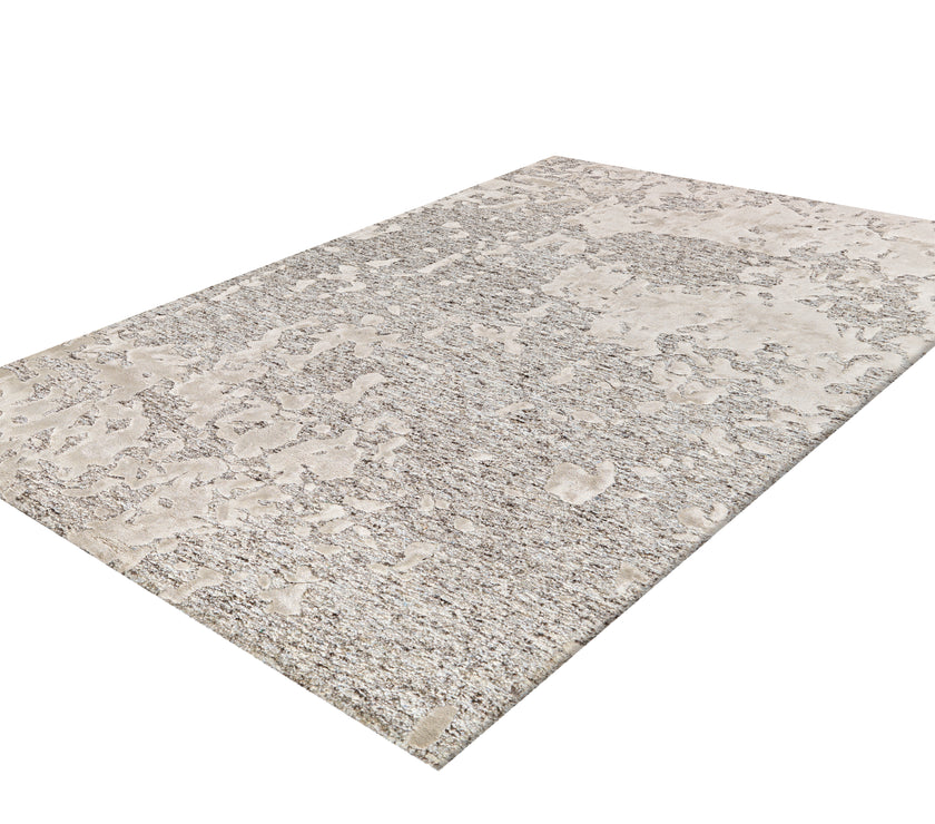 Damast 8066 Grau / Natural 120cm x 180cm