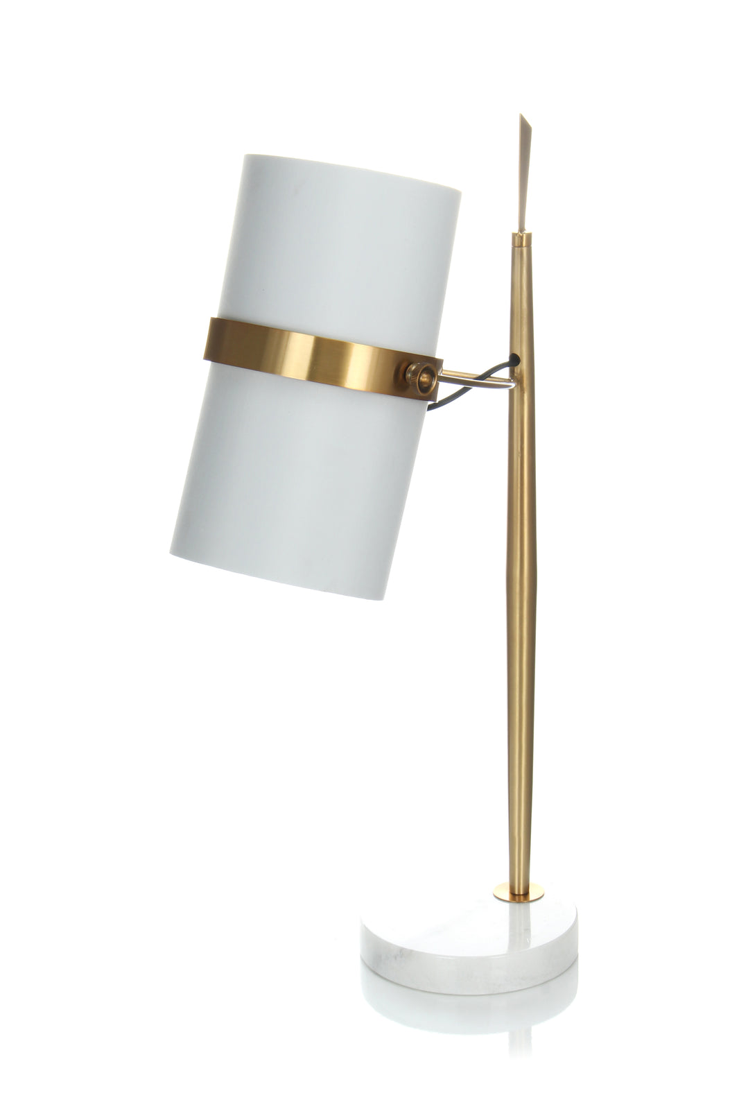 Tischlampe Novum 210 Weiß / Gold