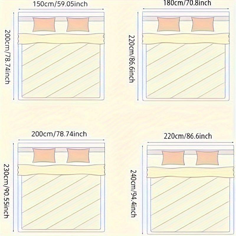 Luxus-Hotel-Kollektion gesteppte Polyester-Bettdecke - Weiche, atmungsaktive Steppbett, ideal für Herbst und Winter - Maschinenwaschbar