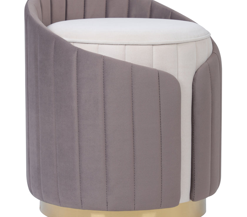 Hocker Corvin 125 Elfenbein / Taupe