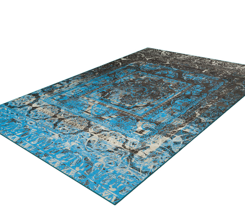 Atelier 4435 Blau / Grau 130cm x 190cm