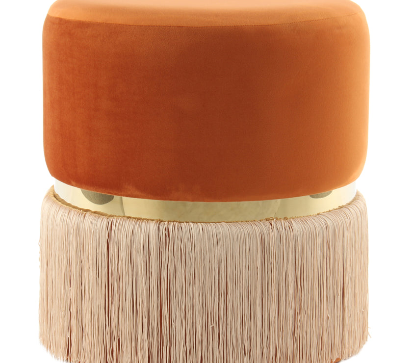 Hocker Rebecca 825 Orange / Champagner / Gold