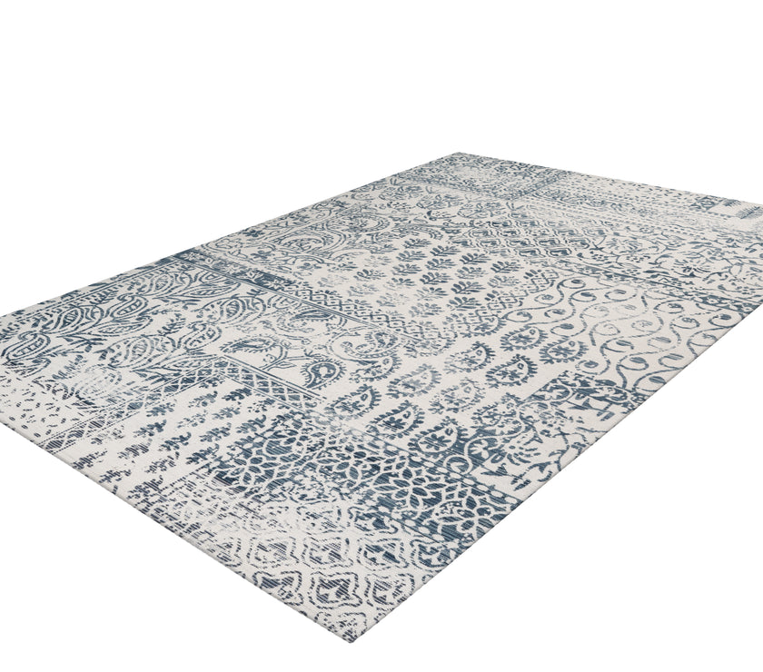 Yoga 300 Dunkelblau / Elfenbein 160cm x 230cm