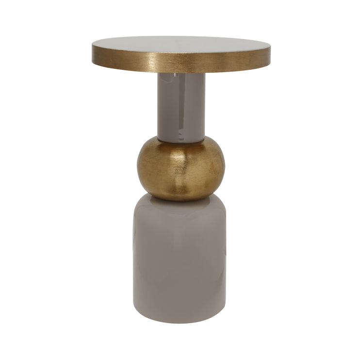 Beistelltisch Art Deco 2125 Taupe / Gold