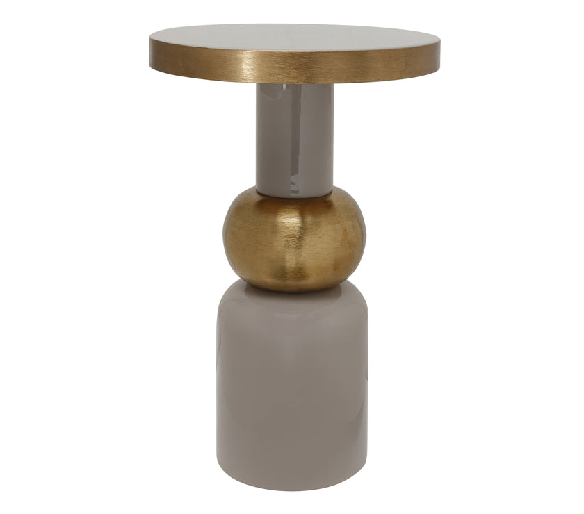 Beistelltisch Art Deco 2125 Taupe / Gold