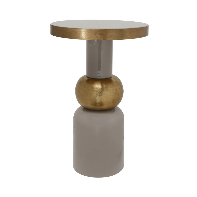 Beistelltisch Art Deco 2125 Taupe / Gold