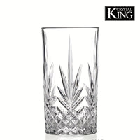 Set von 4 KING CRYSTAL Bleifreien Kristall-Schwertgras-Muster Kelchen -