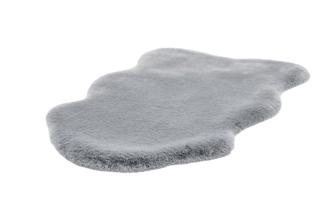 Rabbit Sheepskin 200 Grau / Blau 60cm x 90cm